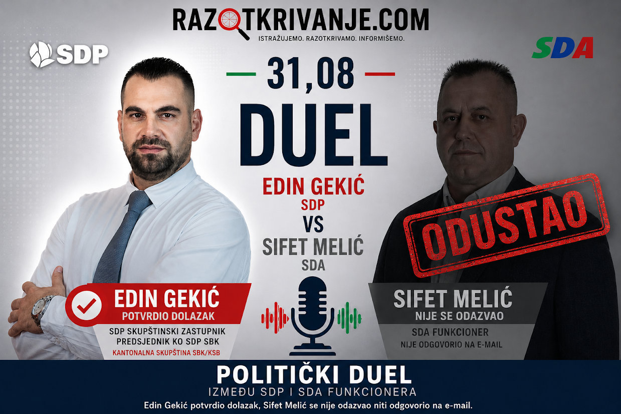 Gekić spreman, Sifet Melić nestao: „Umjesto Melića, neka dođu Lendo i Dautović“ poručio Edin Gekić